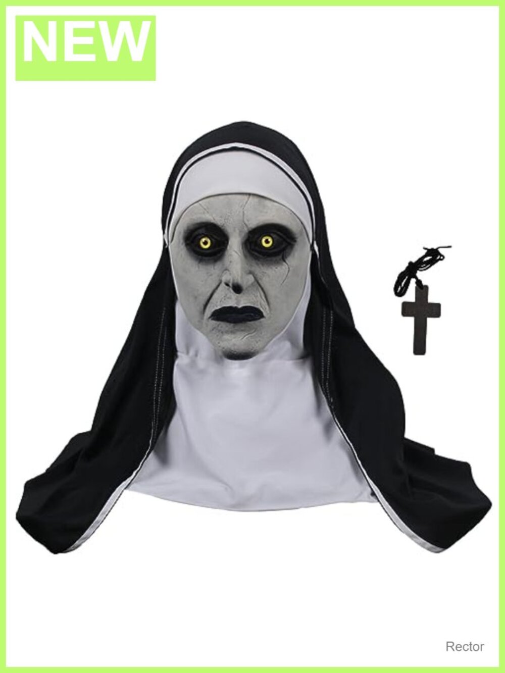 Full Head Nun Mask 100% Natural Latex Costume Accessory